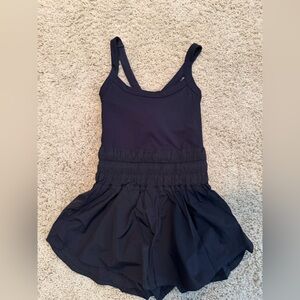 Free People Movement black one piece romper- size xsmall - excellent condition